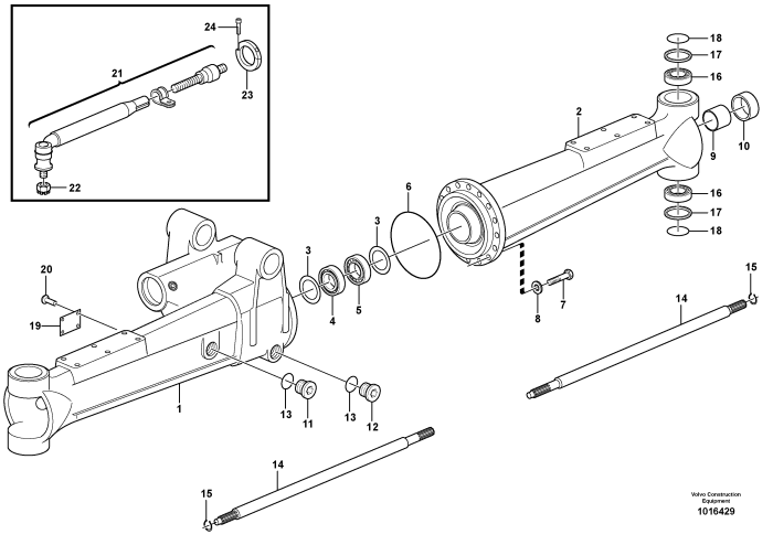 Рульова тяга права, VOLVO EW180B VOE 11705056