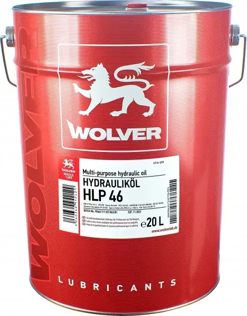 Гидравлическое масло Wolver Hydrauliköl HLP 46 20 л