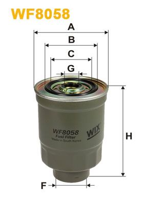 Фільтр паливний WIX WF8058 WX 
