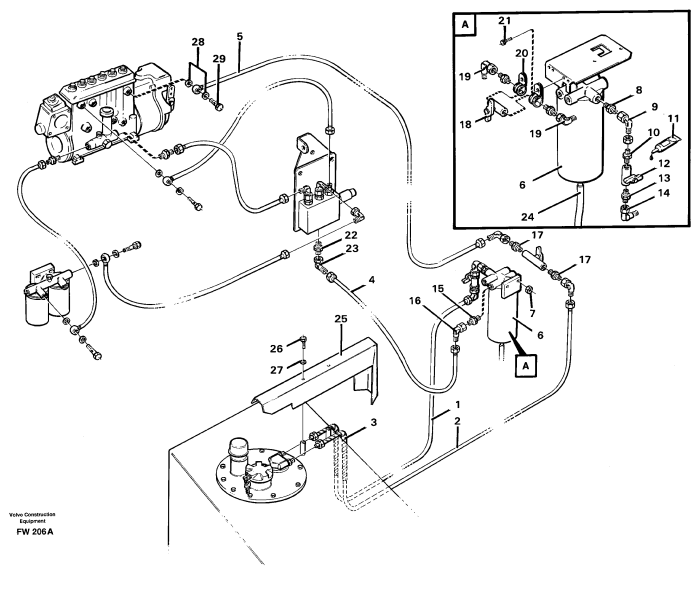 Кронштейн  фільтра палива DT SPARE PARTS DT 2.12291