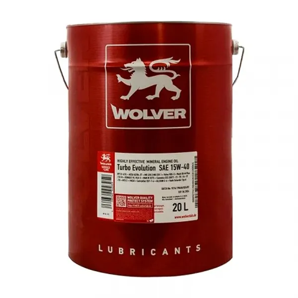 Масло моторное  Wolver Turbo Evolution 15W-40 20 л
